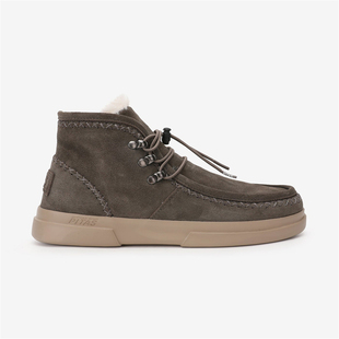 出欧洲冬季 真皮雪地靴女加绒加厚保暖女短靴超轻软底舒适棉鞋