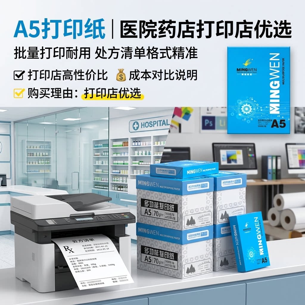 明闻A5打印纸医院药店打印店优选图片