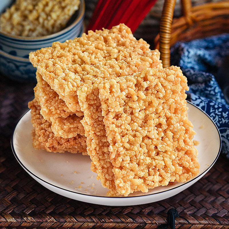 老香斋糯米锅巴上海老字号特产春节年货送礼非遗休闲零食小吃糕点