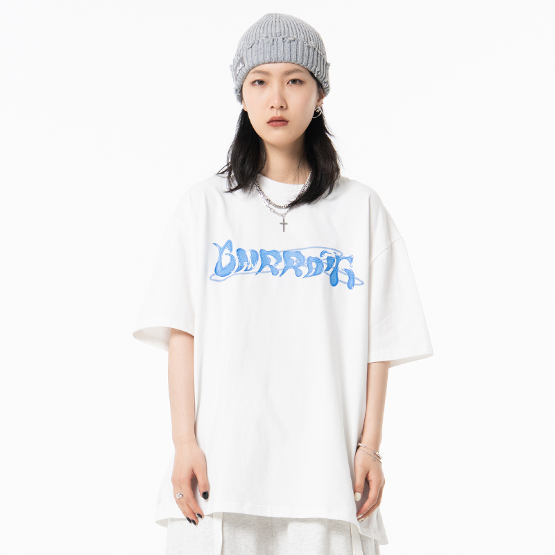 果(印花短袖棉街头许佳琪同款