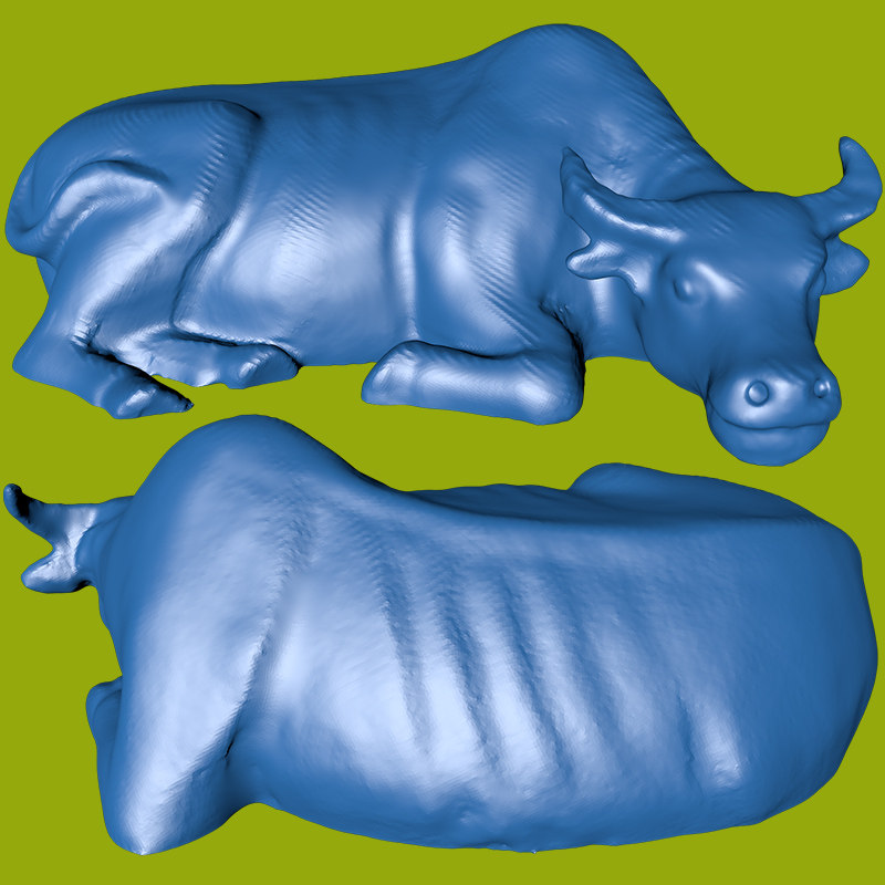 stl生肖牛圆雕图水牛公牛精雕图动物3d立体打印l0211