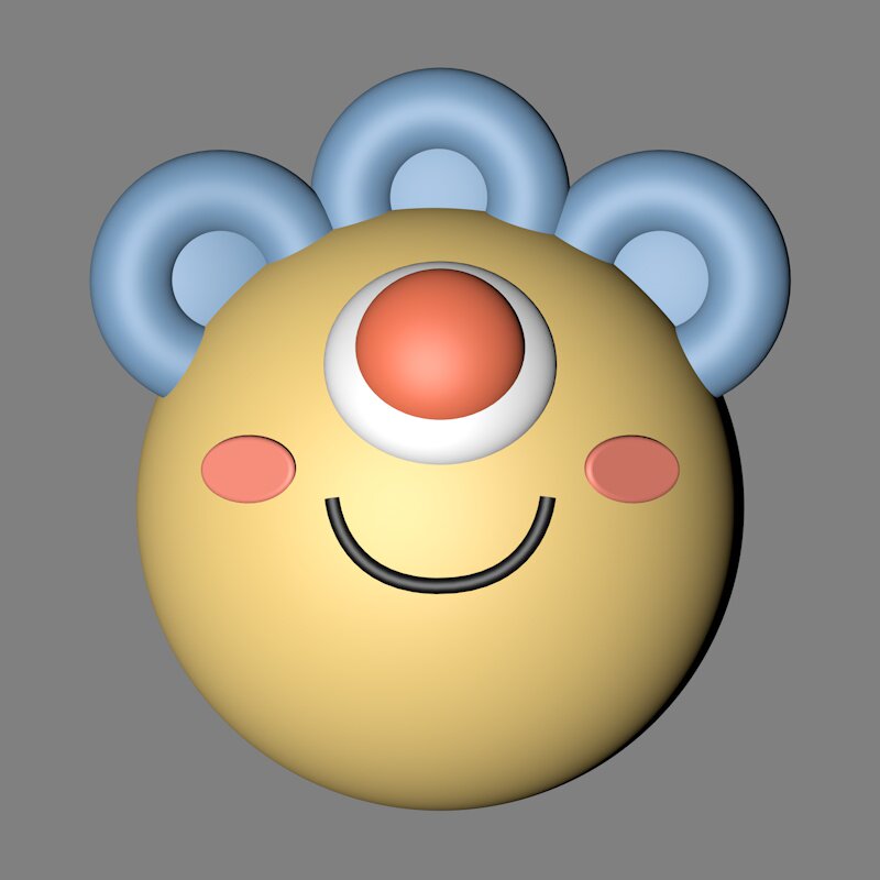 卡通可爱小怪物萝卜怪stl圆雕图3d立体打印雕刻机三维图纸l0594