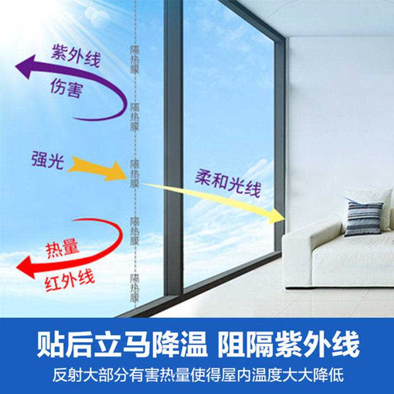 隔热膜窗户防晒玻璃膜贴纸