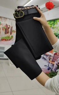 韩版简约弹力显瘦休闲西服裤2025年春秋新款时尚气质直筒时装裤潮