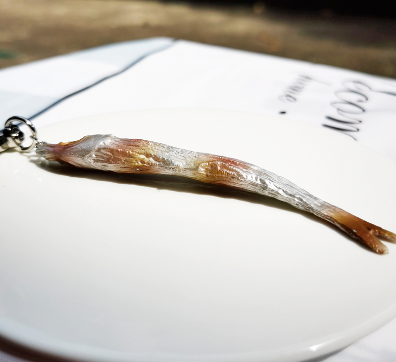 做一条有梦想的咸鱼！个性创意礼品钥匙扣仿真食物挂件包邮新品