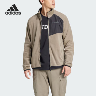 IY0087 JKT男子户外抓绒立领绒感外套 Adidas阿迪达斯MT FLEECE