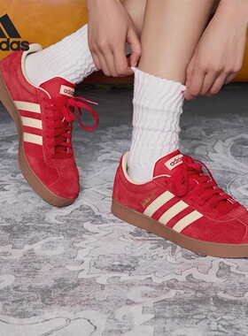 Adidas阿迪达斯VL COURT CLASSIC男女同款低帮耐磨休闲板鞋KK3774