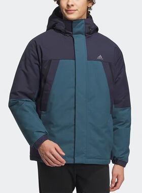 Adidas阿迪达斯SHRT DOWNPARKA男子连帽保暖休闲羽绒服外套IL8923