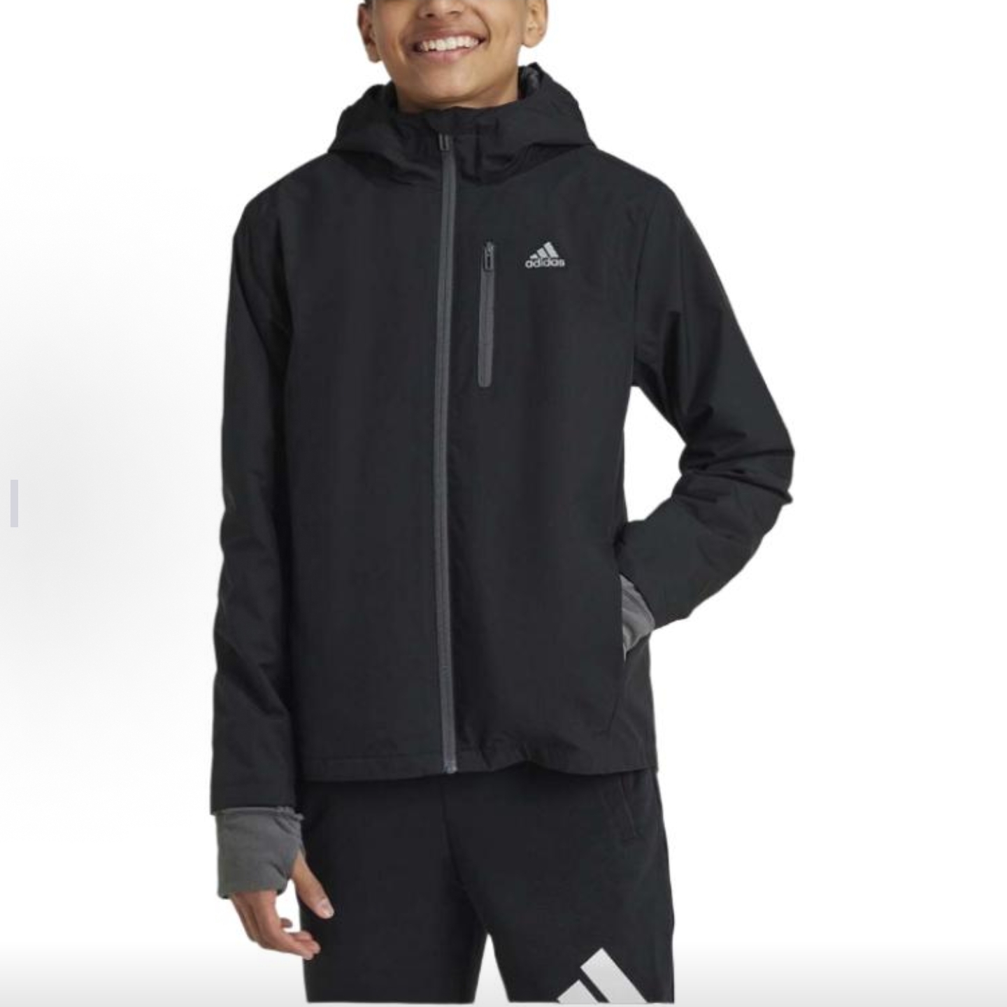 Adidas儿童防风保暖三合一夹克