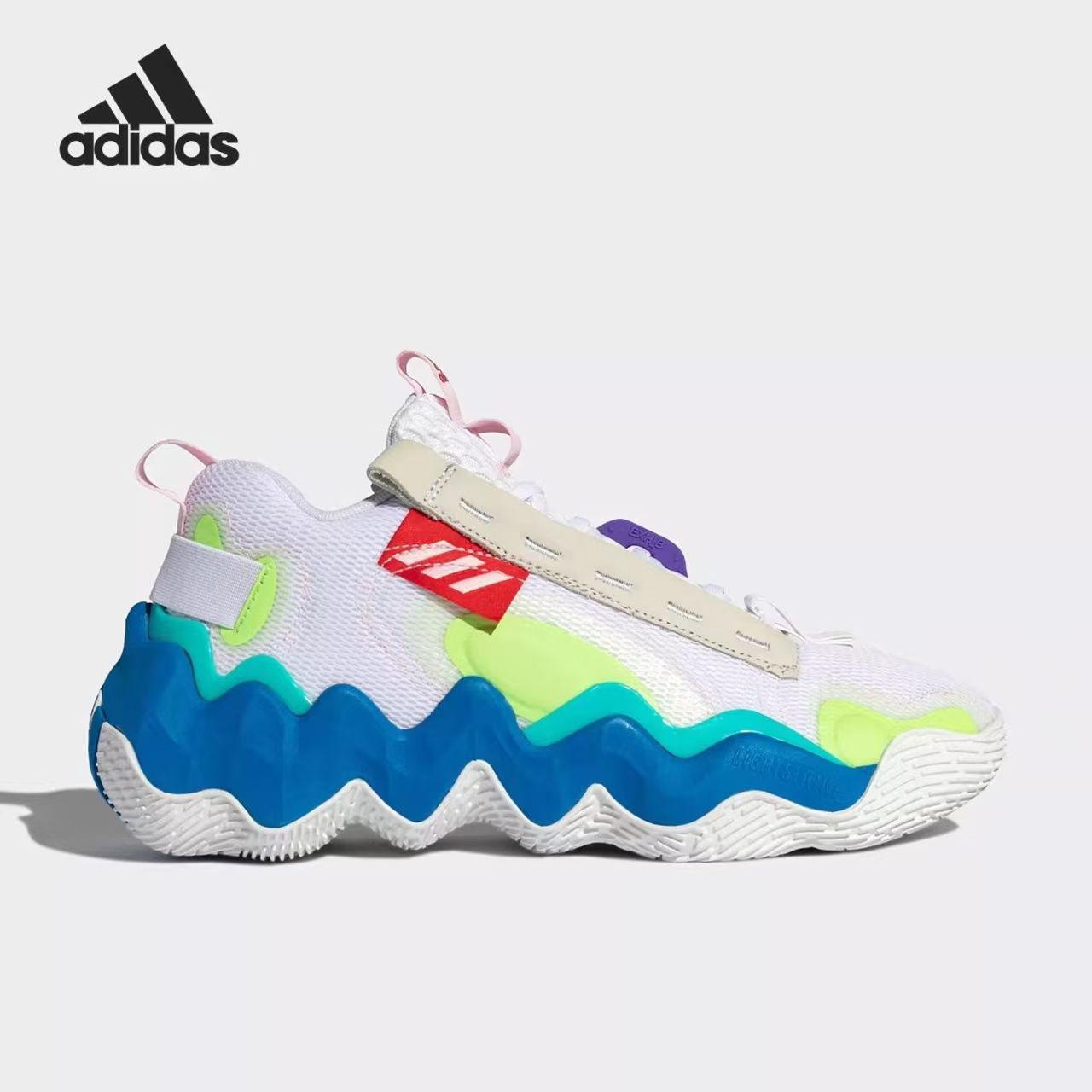 Adidas阿迪达斯男低帮耐磨篮球鞋