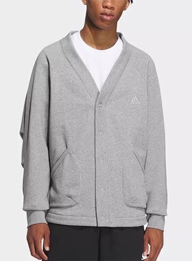 Adidas阿迪达斯AS CARDIGAN男子加绒保暖休闲时尚开衫外套 IX6815