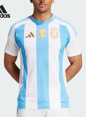 Adidas阿迪达斯AFA H JSY D阿根廷队球迷版梅西足球服短袖IP8409