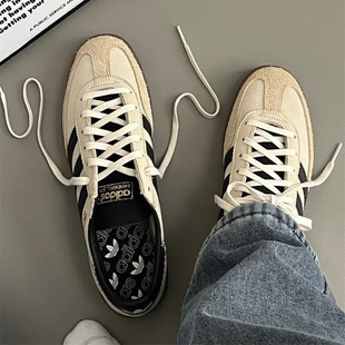 Adidas阿迪达斯HANDBALL SPEZIAL W三叶草复古运动德训板鞋IE3698