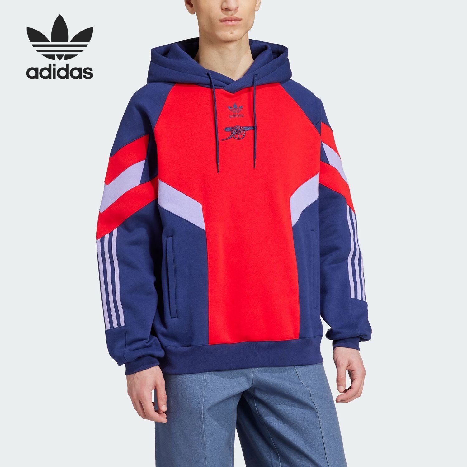 Adidas阿迪达斯AFC OG HD男子足球运动加绒连帽套头衫卫衣 IS6501
