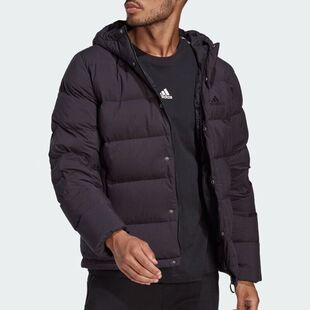 Adidas阿迪达斯HELIONIC HOJKT冬季新款连帽防风保暖羽绒服HN5640