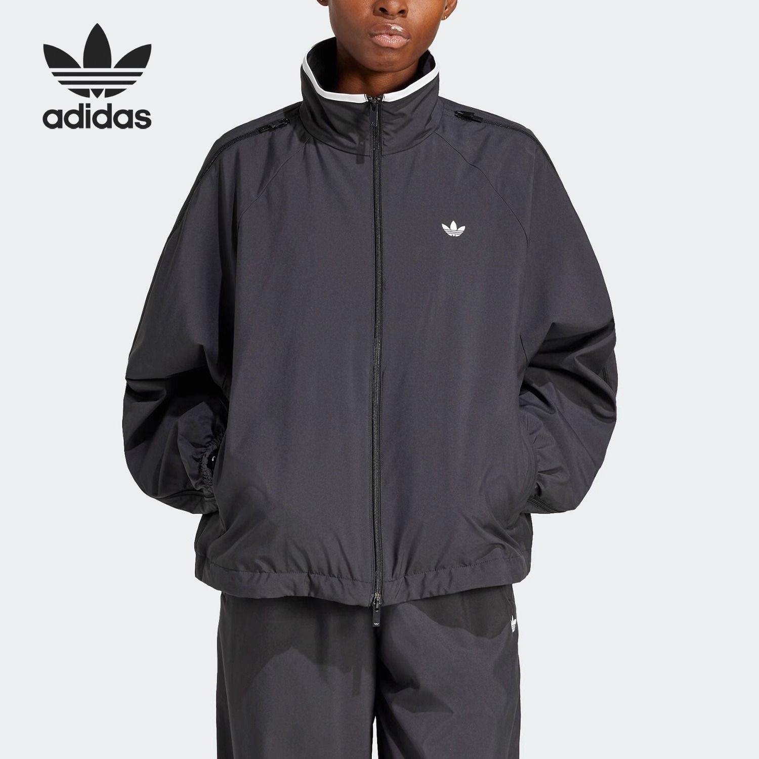 Adidas三叶草女子运动休闲外套