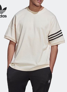 Adidas阿迪达斯NEW C TEE舒适透气男子运动休闲圆领短袖T恤HM1874
