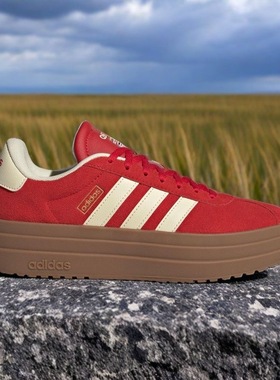 Adidas阿迪达斯VLCOURT BOLD男女款厚底舒适低帮耐磨休闲鞋KJ6852