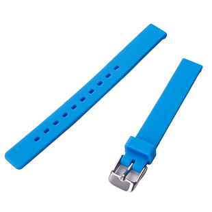 硅橡胶表带12mm针扣配件适用于DW天梭美度CK运动儿童男女手表带