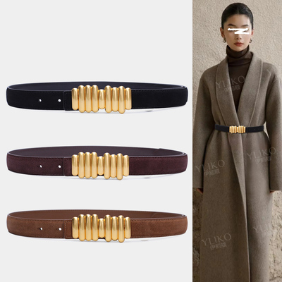 2025新款老钱风通勤正装腰带女细