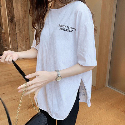 womenclothes白色开叉T