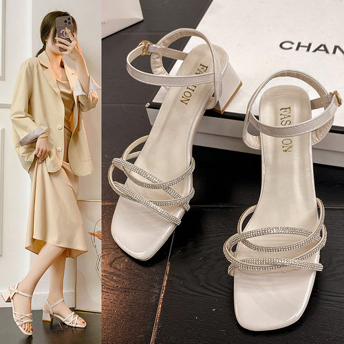2026shoewomen水钻凉鞋