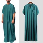 clothes Malaysia Muslim 男士 men robe New shirt 长袍衬衫