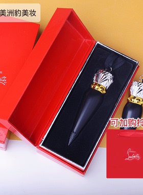 Christian Louboutin女王权杖黑管cl萝卜丁口红001 001M