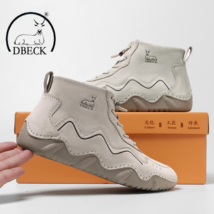 公羊联盟公羊牛牛女鞋爆款2025新款女士真皮鞋子高帮冬季加绒保暖