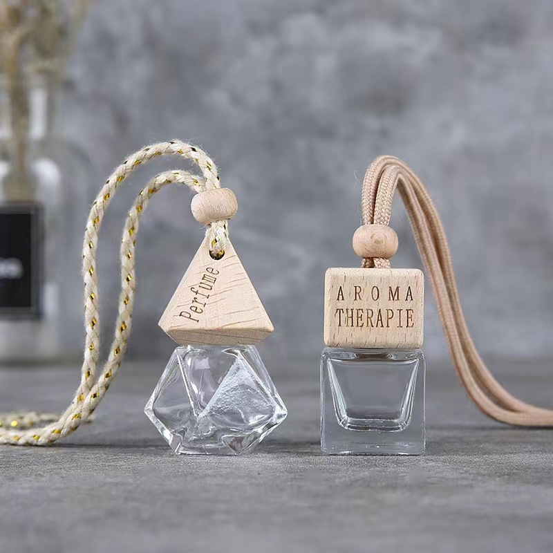 空壳汽车香水挂件空瓶子香薰精油车饰汽车挂件瓶吊坠香水分装空瓶