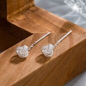 2026如意结耳线小众高级百搭养耳洞简约流苏气质精致超仙爆款 女生