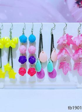 耳环女士2025新款红色网