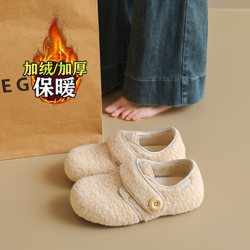 女鞋一脚蹬加绒孕妇勃肯鞋女士2025秋冬新款保暖软底防滑雪地棉鞋,女鞋,棉鞋,淘宝优惠券,粉丝福利购,淘宝优惠卷