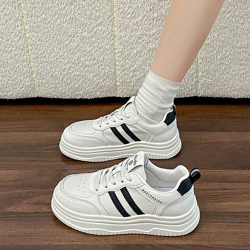 厚底小白鞋女款2026新款春季新款百搭运动休闲增高板鞋女爆款时尚,女鞋,时尚休闲鞋,淘宝优惠券,粉丝福利购,淘宝优惠卷