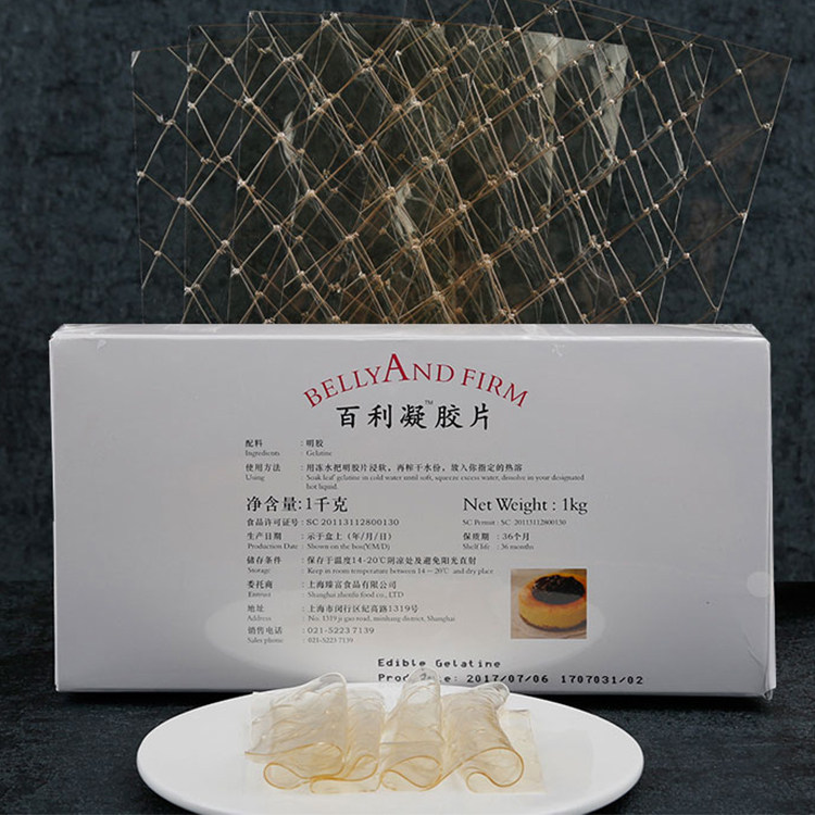 1kg慕斯布丁烘焙原料明胶片图片