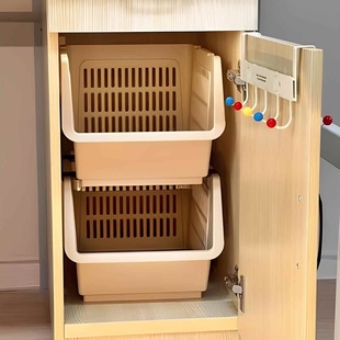 主机柜分层收纳神器零食置物架学生宿舍好物深柜柜子分层架收纳架