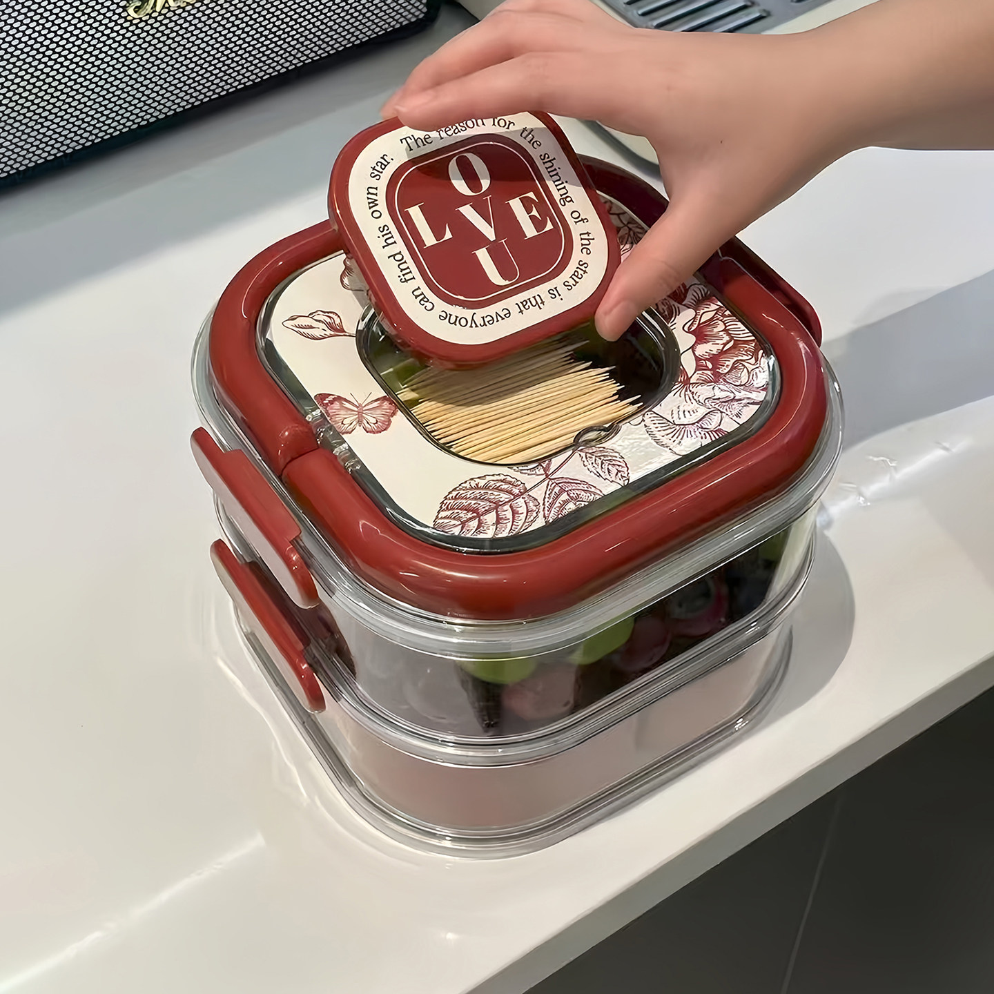 干果盘密封防潮客厅茶几家用高端精致高颜值2026新款坚果零食收纳