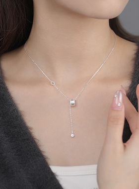 小蛮腰项链999足银拉丝路路通