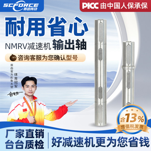 NMRV减速机配件单/双出轴输出轴rv30/40/50/63/75/90/110/130/150