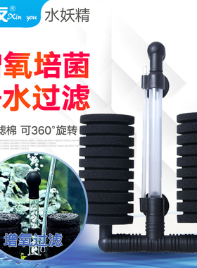 信友水妖精2831 2822双头单头生化棉过滤器滤棉滤材接气泵增氧