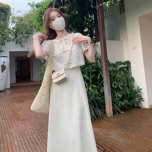 梦华序新中式小众超仙气质国风套装夏季新款清新衬衫吊带裙两件套