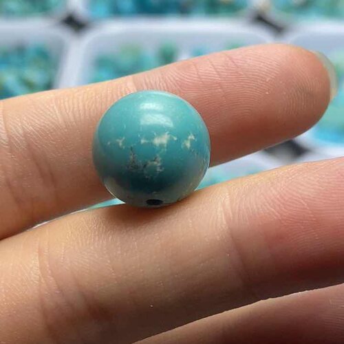 绿松石圆珠14mm3.6g