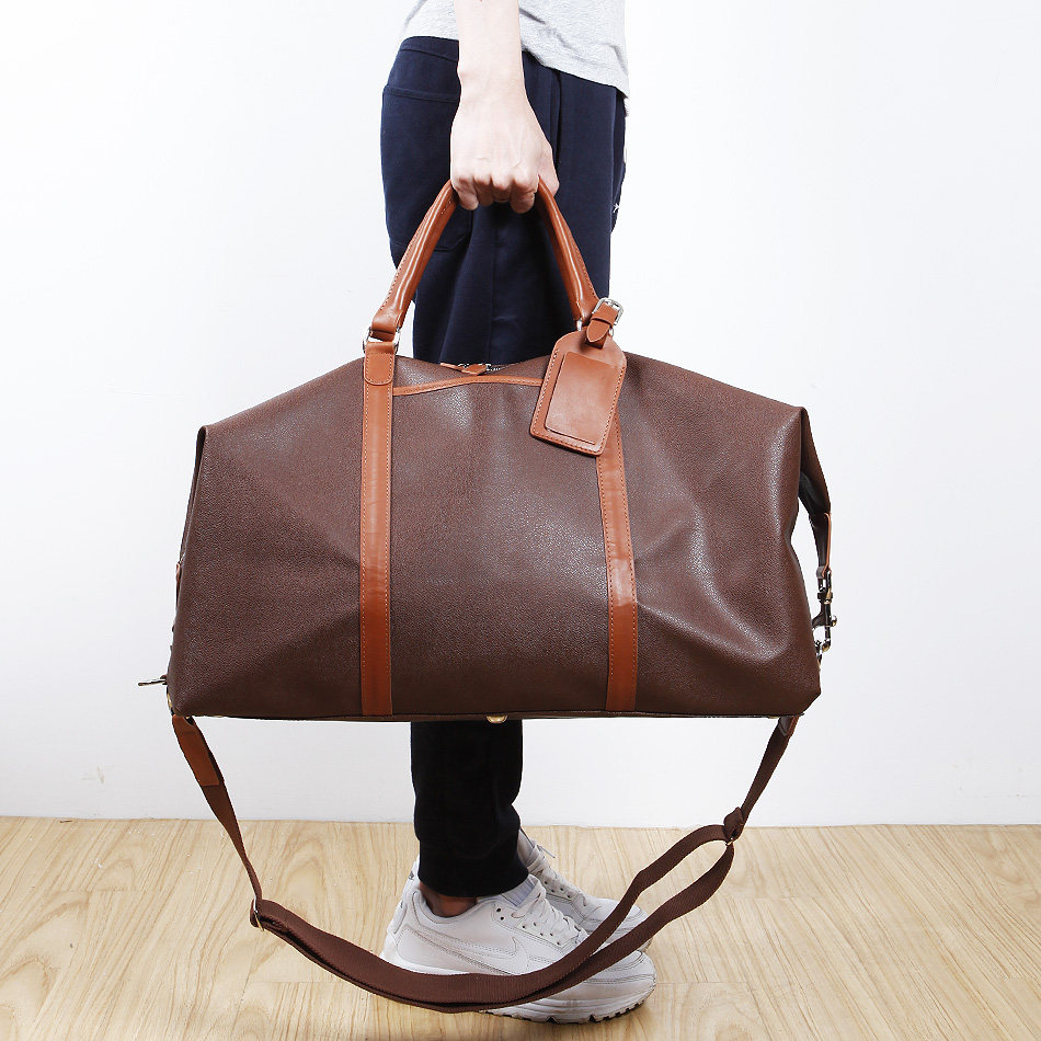 蓝皮具男士短途旅行包出差旅游大容量手提包真皮配PVC斜挎包男包,箱包皮具/热销女包/男包,旅行袋,淘宝优惠券,粉丝福利购,淘宝优惠卷