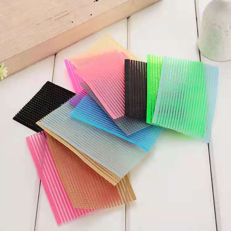 自粘贴纯色条纹刘海贴发贴无痕魔术贴女粘碎发贴头贴粘发器高颜值