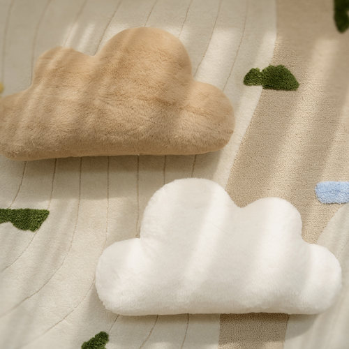 床头靠背兔毛云朵抱枕宿舍床上超软包女学生睡觉专用靠垫