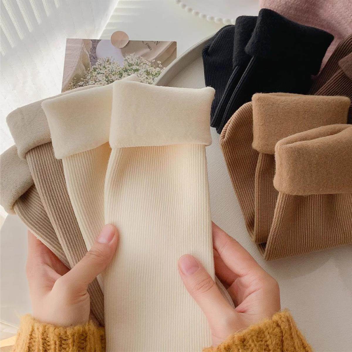 雪地袜子女秋冬款中筒袜加绒加厚保暖长筒袜睡眠地板长袜冬季女士,女士内衣/男士内衣/家居服,中筒袜,淘宝优惠券,粉丝福利购,淘宝优惠卷