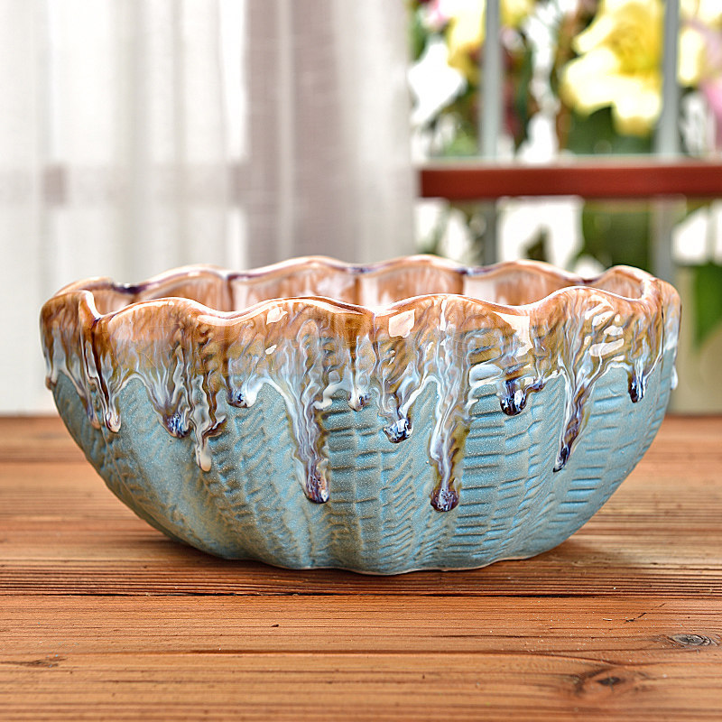 大口径多肉花盆陶瓷包邮特价清仓简约创意个性肉肉拼盘粗陶特大号,鲜花速递/花卉仿真/绿植园艺,花盆,淘宝优惠券,粉丝福利购,淘宝优惠卷