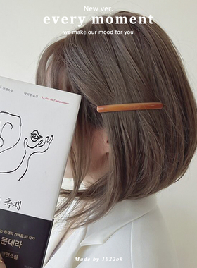 韩国东大门france法式一字夹侧边夹女简约风格黑色粉色碎发夹发夹