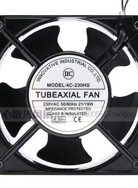 全新 TUBEAXIAL FAN 4C-230HS 230V 21/19W 12厘米 散热风机