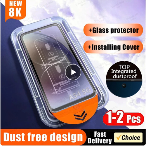 Auto Dust Remove Kit Screen Protector A54 A52 A32A73  A13 Protective Glass适用三星A41除尘A12秒贴M32